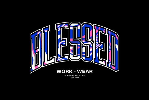 Blessed Typography Badge Graphic Tee: A Designer's Take