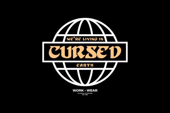 Cursed Bold Typography Graphic Tee: Unleashing a Distinct Visual Voice