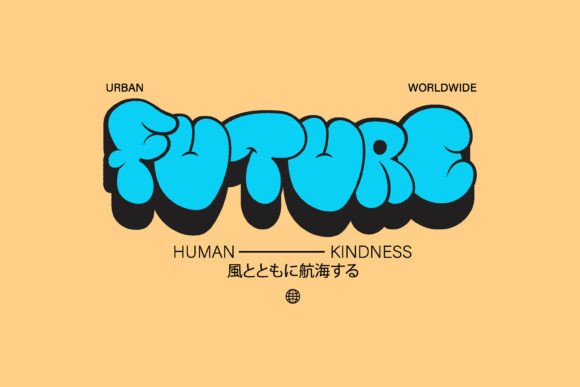 Future Bubble Typography: Bold & Playful Graphics