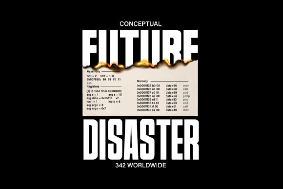 Future Disaster Typography: A Bold Statement for Modern Design