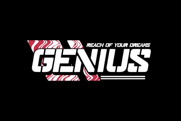 Genius Typography Badge Graphic Tee: Elevate Your Brand