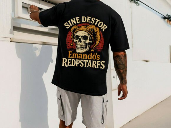 Jester Skull Graphic Streetwear T-Shirt: A Bold Urban Statement