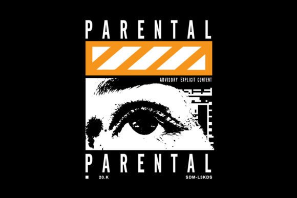 Parental Advisory Streetwear Graphic: Bold Type for Edgy Brands