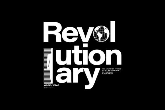 Revolutionary Typography Graphic Tee: Design That Speaks Volumes