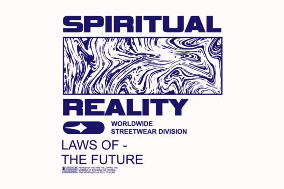 Spiritual Reality Graphic Tee Design: Urban Streetwear Aesthetics
