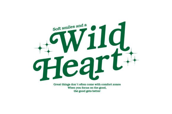 Wild Heart Typography Graphic Tee: A Bold Statement for Creators